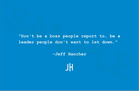 JHE Blue Acrylic Quote Box